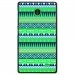 CPRN1NOKIAXAZTEQUEBLEUVER - Coque rigide pour Nokia X avec impression Motifs aztèque bleu et vert