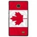 CPRN1NOKIAXDRAPCANADA - Coque rigide pour Nokia X avec impression Motifs drapeau du Canada