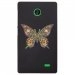 CPRN1NOKIAXPAPILLONSEUL - Coque rigide pour Nokia X avec impression Motifs papillon psychédélique