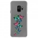CRYSGALAXYS9PAPILLONS - Coque rigide transparente pour Samsung Galaxy S9 avec impression Motifs papillons colorés