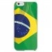 CRYSIP6PLUSDRAPBRESIL - Coque rigide pour Apple iPhone 6 Plus avec impression Motifs drapeau du Brésil