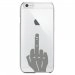 CRYSIP6PLUSMAINDOIGT - Coque rigide pour Apple iPhone 6 Plus avec impression Motifs doigt d'honneur