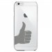 CRYSIP6PLUSMAINPOUCE - Coque rigide pour Apple iPhone 6 Plus avec impression Motifs pouce levé