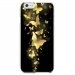 CRYSIP6PLUSPAPILLONSDORES - Coque rigide pour Apple iPhone 6 Plus avec impression Motifs papillons dorés
