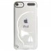 CRYSTOUCH6CRANE - Coque rigide transparente pour Apple iPod Touch 6G avec impression Motifs crâne blanc