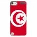 CRYSTOUCH6DRAPTUNISIE - Coque rigide transparente pour Apple iPod Touch 6G avec impression Motifs drapeau de la Tunisie