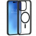 FCAIRFRMAGIP15PMB-IP15PMAX - Coque iPhone 15 Pro Max souple et antichoc Force-Case Air Frost contour renforcé noir et MagSafe