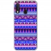 TPU0A20EAZTEQUEBLEUVIO - Coque souple pour Samsung Galaxy A20e avec impression Motifs aztèque bleu et violet