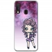 TPU0A20EMANGAVIOLETTA - Coque souple pour Samsung Galaxy A20e avec impression Motifs manga fille violetta