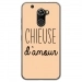 TPU0ALTICES70CHIEUSEBEIGE - Coque souple pour Altice S70 avec impression Motifs Chieuse d'Amour beige