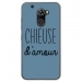 TPU0ALTICES70CHIEUSEBLEU - Coque souple pour Altice S70 avec impression Motifs Chieuse d'Amour bleu