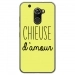 TPU0ALTICES70CHIEUSEJAUNE - Coque souple pour Altice S70 avec impression Motifs Chieuse d'Amour jaune