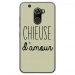 TPU0ALTICES70CHIEUSEVERT - Coque souple pour Altice S70 avec impression Motifs Chieuse d'Amour vert