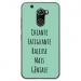 TPU0ALTICES70GENIALETURQUOISE - Coque souple pour Altice S70 avec impression Motifs Chiante mais Géniale turquoise