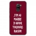 TPU0ALTICES70RAISONBORDEAU - Coque souple pour Altice S70 avec impression Motifs marre d'avoir raison bordeau