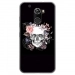 TPU0ALTICES70SKULLFLOWER - Coque souple pour Altice S70 avec impression Motifs skull fleuri