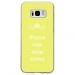 TPU0GALS8BOUDERJAUNE - Coque souple pour Samsung Galaxy S8 avec impression Motifs Bouder pour mieux Régner jaune