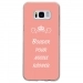 TPU0GALS8BOUDERROSE - Coque souple pour Samsung Galaxy S8 avec impression Motifs Bouder pour mieux Régner rose
