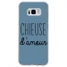 TPU0GALS8CHIEUSEBLEU - Coque souple pour Samsung Galaxy S8 avec impression Motifs Chieuse d'Amour bleu