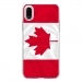 TPU0IPHONEXDRAPCANADA - Coque souple pour Apple iPhone X avec impression Motifs drapeau du Canada