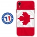 TPU0IPXRDRAPCANADA - Coque souple pour Apple iPhone XR avec impression Motifs drapeau du Canada