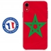 TPU0IPXRDRAPMAROC - Coque souple pour Apple iPhone XR avec impression Motifs drapeau du Maroc