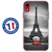 TPU0IPXRPARIS2CV - Coque souple pour Apple iPhone XR avec impression Motifs Paris et 2CV rouge