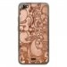 TPU0JIMMYARABESQUEBRONZE - Coque Souple en gel transparente pour Wiko Jimmy avec impression Motifs arabesque bronze