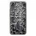 TPU0JIMMYARABESQUENOIR - Coque Souple en gel transparente pour Wiko Jimmy avec impression Motifs arabesque noir