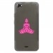 TPU0JIMMYBOUDDHAFUSHIA - Coque Souple en gel transparente pour Wiko Jimmy avec impression Motifs bouddha fushia