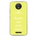 TPU0MOTOCPLUSBOUDERJAUNE - Coque souple pour Motorola Moto C Plus avec impression Motifs Bouder pour mieux Régner jaune