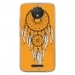 TPU0MOTOCPLUSREVEORANGE - Coque souple pour Motorola Moto C Plus avec impression Motifs attrape rêve sur fond orange