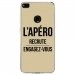 TPU0P8LITE17APEROTAUPE - Coque souple pour Huawei P8 Lite 2017 avec impression Motifs l'apéro recrute taupe