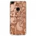 TPU0P8LITE17ARABESQUEBRONZE - Coque souple pour Huawei P8 Lite 2017 avec impression Motifs arabesque bronze