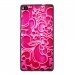 TPU1ASCENDP8ARABESQUEFUSHIA - Coque Souple en gel noir pour Huawei Ascend P8 avec impression Motifs arabesque fushia