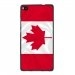 TPU1ASCENDP8DRAPCANADA - Coque Souple en gel noir pour Huawei Ascend P8 avec impression Motifs drapeau du Canada