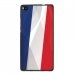 TPU1ASCENDP8DRAPFRANCE - Coque Souple en gel noir pour Huawei Ascend P8 avec impression Motifs drapeau de la France