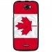 TPU1BARRYDRAPCANADA - Coque souple pour Wiko Barry avec impression Motifs drapeau du Canada