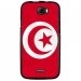 TPU1BARRYDRAPTUNISIE - Coque souple pour Wiko Barry avec impression Motifs drapeau de la Tunisie