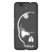 TPU1GNEXUS6PCRANE - Coque souple pour Google Nexus 6P avec impression Motifs crâne blanc