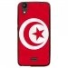 TPU1JAM4GDRAPTUNISIE - Coque souple pour Wiko Rainbow Jam 4G avec impression Motifs drapeau de la Tunisie