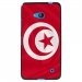 TPU1LUM640DRAPTUNISIE - Coque Souple en gel noir pour Microsoft Lumia 640 avec impression Motifs drapeau de la Tunisie