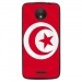 TPU1MOTOCDRAPTUNISIE - Coque souple pour Motorola Moto C avec impression Motifs drapeau de la Tunisie