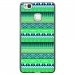 TPU1P9LITEAZTEQUEBLEUVER - Coque souple pour Huawei Ascend P9-Lite avec impression Motifs aztèque bleu et vert