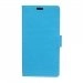 WALLETXPC4BLEU - Etui type portefeuille pour Sony Xperia C4 coloris bleu avec rabat latéral articulé fonction stand
