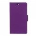 WALLETXPC4VIOLET - Etui type portefeuille pour Sony Xperia C4 coloris violet avec rabat latéral articulé fonction sta